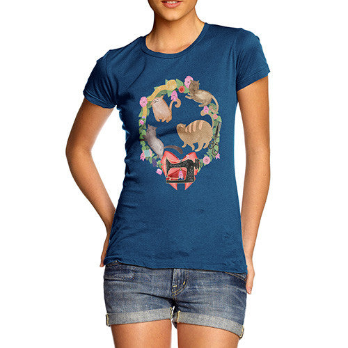 Women's Sewing Cats T-Shirt