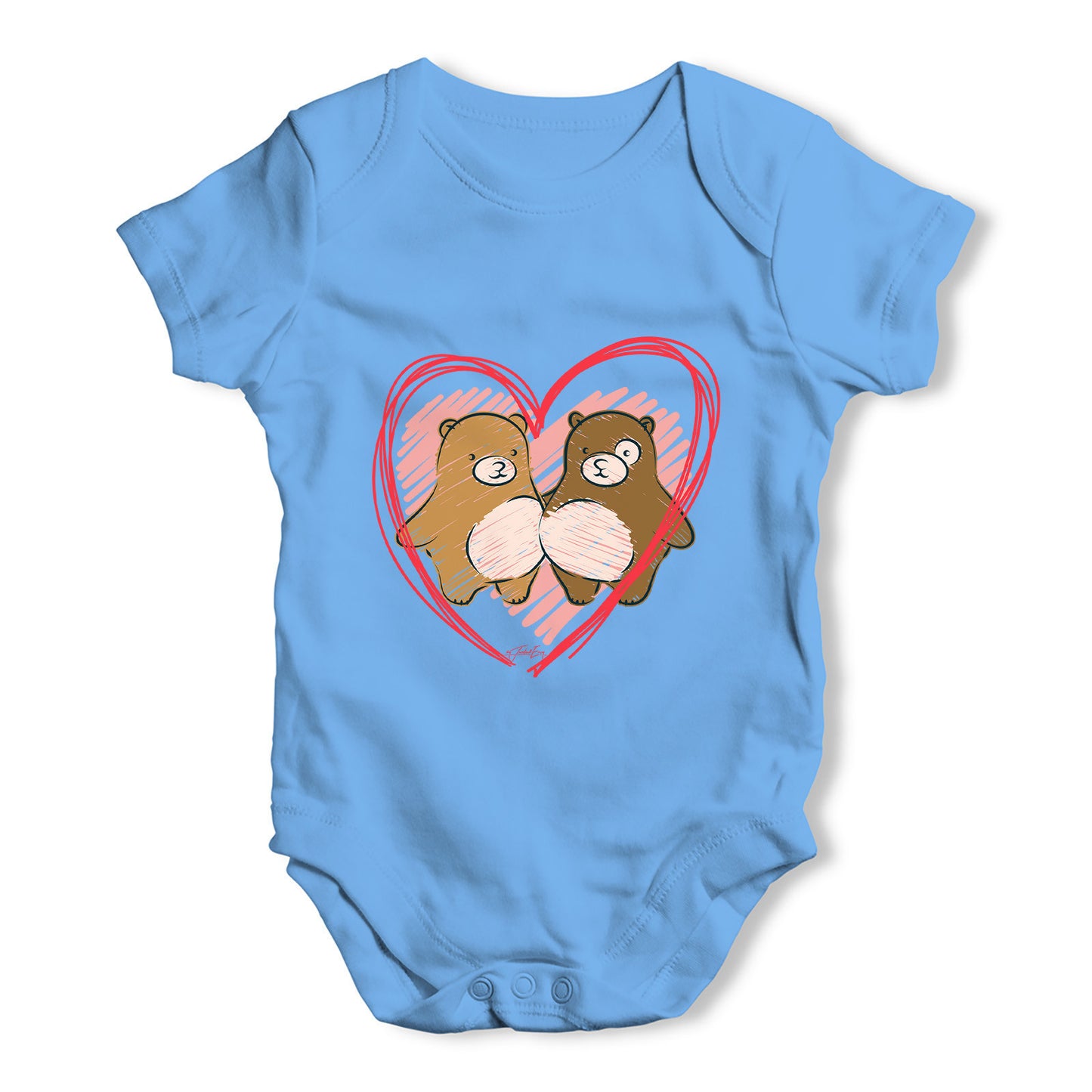 I Love You Beary Much Love Bears Baby Grow Bodysuit