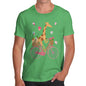 Men's Happy Giraffe Riding A Bicycle T-Shirt