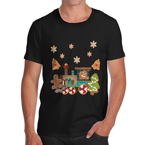 Men's Gingerbread Train T-Shirt