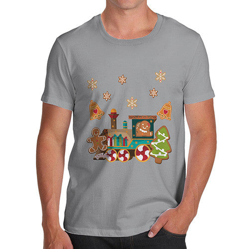 Men's Gingerbread Train T-Shirt