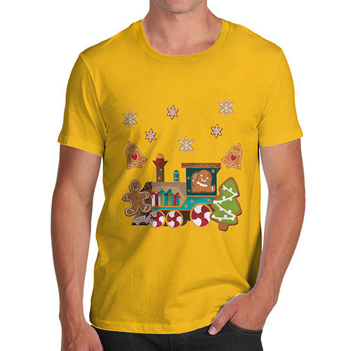 Men's Gingerbread Train T-Shirt
