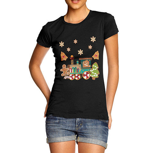 Women's Gingerbread Train T-Shirt