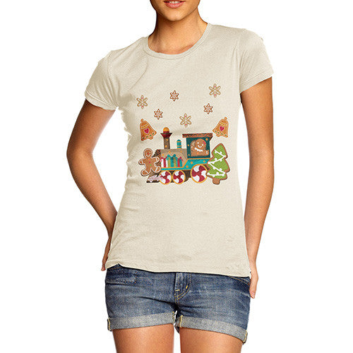 Women's Gingerbread Train T-Shirt