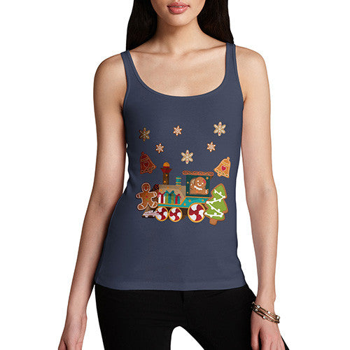 Women's Gingerbread Train Tank Top