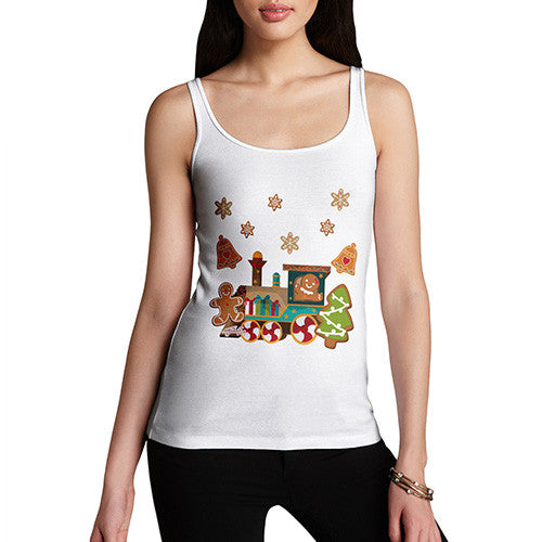 Women's Gingerbread Train Tank Top