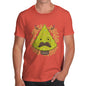 Men's Funny Hipster Moustache Christmas Tree T-Shirt