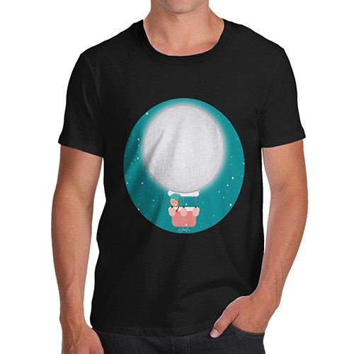 Men's Moon Hot Air Balloon T-Shirt