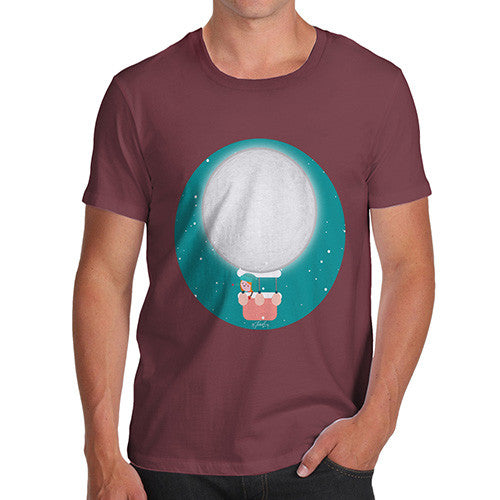 Men's Moon Hot Air Balloon T-Shirt