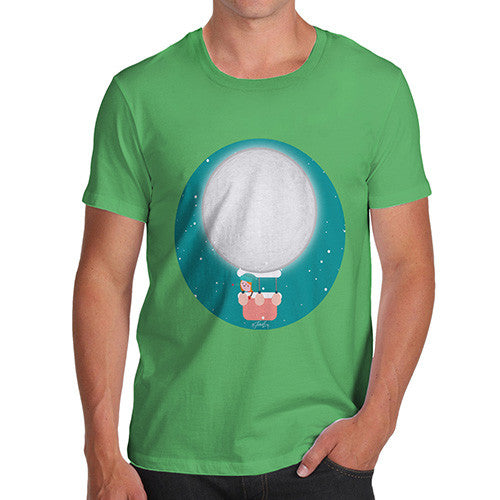 Men's Moon Hot Air Balloon T-Shirt