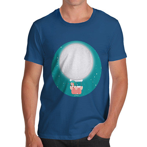 Men's Moon Hot Air Balloon T-Shirt