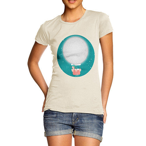 Women's Moon Hot Air Balloon T-Shirt