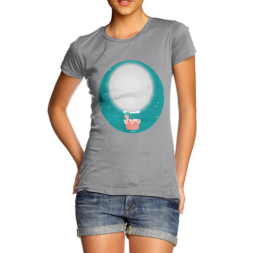 Women's Moon Hot Air Balloon T-Shirt