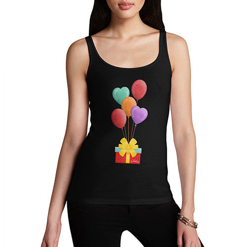 Women's Birthday Balloons Gift Box Tank Top