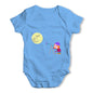 Secretly Spying on the Moon Baby Grow Bodysuit