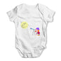 Secretly Spying on the Moon Baby Grow Bodysuit