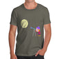 Men's Secretly Spying on the Moon T-Shirt