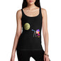 Women's Secretly Spying on the Moon Tank Top