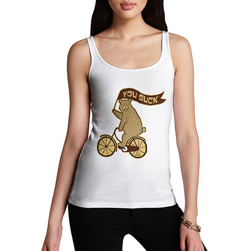 Women's Cycling Bears Your Suck Tank Top