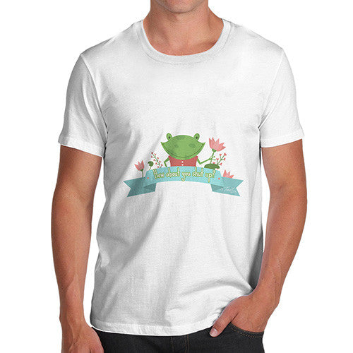 Men's Cranky Frog Just Shut Up T-Shirt