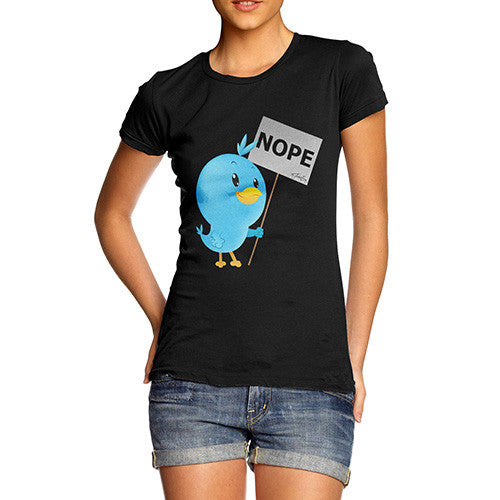 Women's Moaning Tweets NOPE T-Shirt