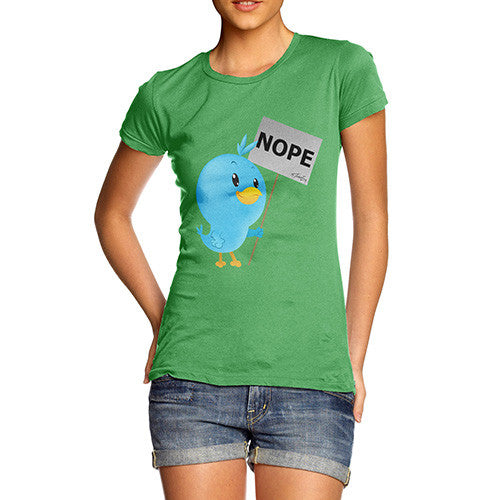 Women's Moaning Tweets NOPE T-Shirt