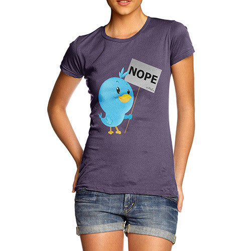 Women's Moaning Tweets NOPE T-Shirt