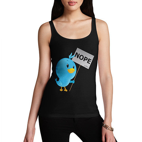 Women's Moaning Tweets NOPE Tank Top