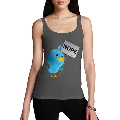 Women's Moaning Tweets NOPE Tank Top