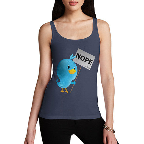 Women's Moaning Tweets NOPE Tank Top