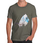 Men's Watercolour Pixel Common Blue Butterfly T-Shirt