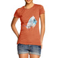 Women's Watercolour Pixel Common Blue Butterfly T-Shirt