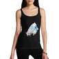 Women's Watercolour Pixel Common Blue Butterfly Tank Top