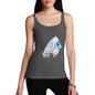 Women's Watercolour Pixel Common Blue Butterfly Tank Top