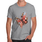 Men's Watercolour Pixel Peacock Butterfly T-Shirt