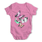 Watercolour Pixel Butterflies Baby Grow Bodysuit