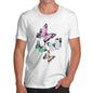 Men's Watercolour Pixel Butterflies T-Shirt