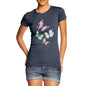 Women's Watercolour Pixel Butterflies T-Shirt