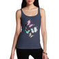 Women's Watercolour Pixel Butterflies Tank Top