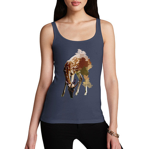 Women's Watercolour Pixel Deer Tank Top