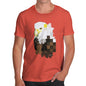 Men's Watercolour Pixel Bald Eagle T-Shirt