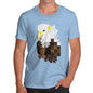 Men's Watercolour Pixel Bald Eagle T-Shirt