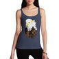 Women's Watercolour Pixel Bald Eagle Tank Top