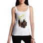 Women's Watercolour Pixel Bald Eagle Tank Top