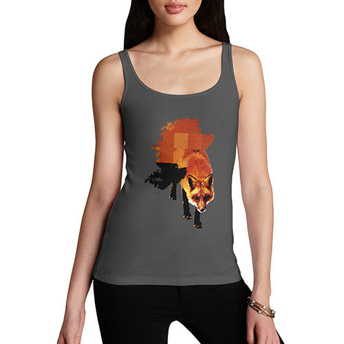 Women's Watercolour Pixel Fox Tank Top