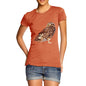 Women's Watercolour Pixel Little Owl T-Shirt