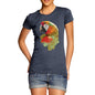 Women's Watercolour Pixel McCaw Parrot's Face T-Shirt