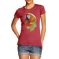 Women's Watercolour Pixel McCaw Parrot's Face T-Shirt