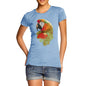 Women's Watercolour Pixel McCaw Parrot's Face T-Shirt