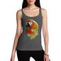 Women's Watercolour Pixel McCaw Parrot's Face Tank Top